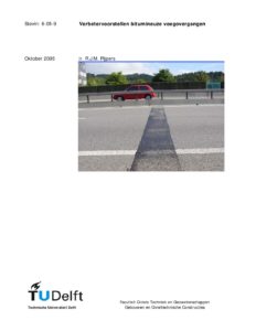 Verbetervoorstellen bitumineuze voegovergangen