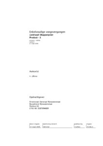 Enkelvoudige voegovergangen leidraad stappenplan