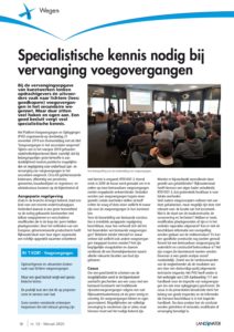 Specialistische kennis nodig bij vervanging voegovergangen