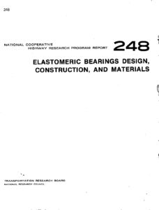 1982 elastomeric bearings design