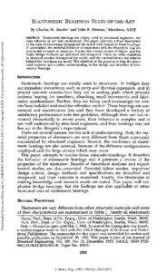 1983 behaviour of elastomeric bearings state of the art