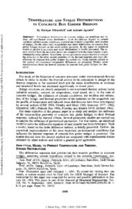 1990 temperature and stress distributions in concrete box girder bridges