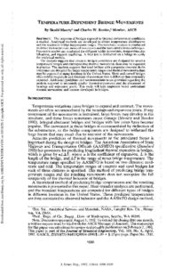 1992 temperature dependent bridge movements