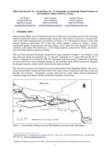 Effect of the kocaeli and düzce earthquakes on seismically isolated viaducts on the istanbul motorway