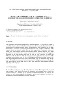 Modelling of viscoelastically damped braces