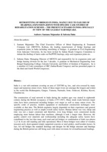 Retrofitting of bridges in india, mainly