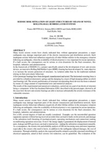 Seismic risk mitigation of light structures by means of novel rolling ball rubber layer systems
