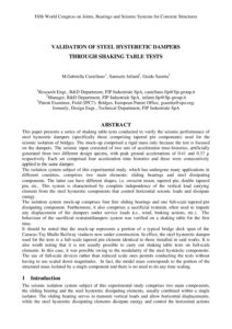 Validation of steel hysteretic dampers through shaking table tests