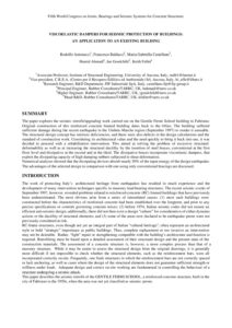 Viscoelastic dampers for seismic protection of buildings an application to an exisiting building