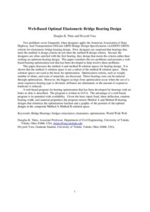 2001 (5th ijbrc) web based optimal elastomeric bridge bearing design