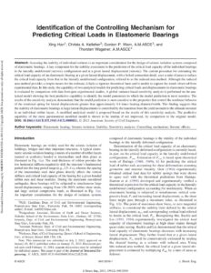 2013 identification of the controlling mechanism for predicting critical loads in elastomeric bearings