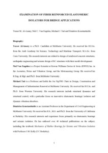 Examination of fiber reinforced elastomeric