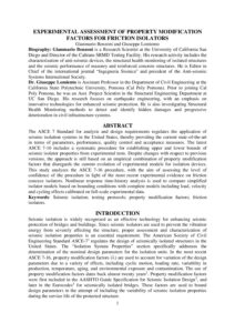 Experimental assessment of property modification factors for friction isolators