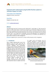 2016 mini fly over system to minimize inpact on traffic iabse