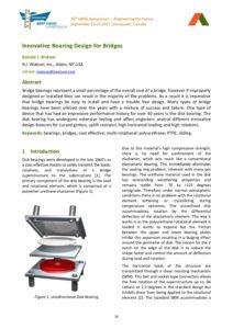Innovative bearing design for bridges