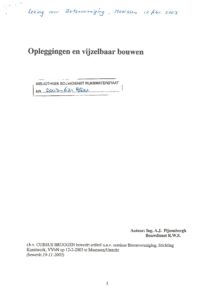 Opleggingen en vijzelbaar bouwen (2003)