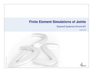 Finite element simulations of joints