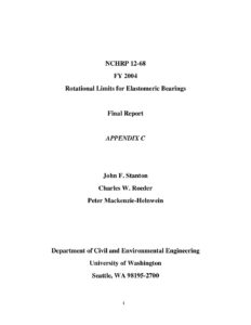 2008 nchrp report 596 rotation limits for elastomeric bearings appendix c