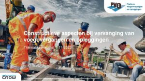 Themabijeenkomst constructieve aspecten evaluatie tholensebrug