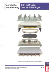 GLACIER Technische Bescheibung GSH Topf Lager GSH Topf Gleitlager