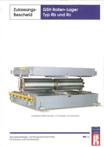GLACIER ZulassungsBescheid GSH Rollen Lager Typ Rb und Rc