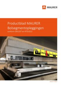 Productblad MAURER Bolsegmentopleggingen