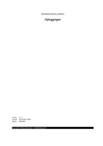 Referentiedocument Opleggingen
