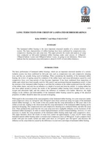 2000 LONG TERM TESTS FOR CREEP OF LAMINATED RUBBER BEARINGS